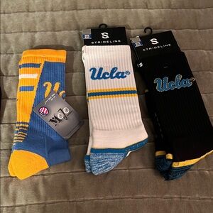 StrideLine UCLA Athletic Socks - Blue, White, Black